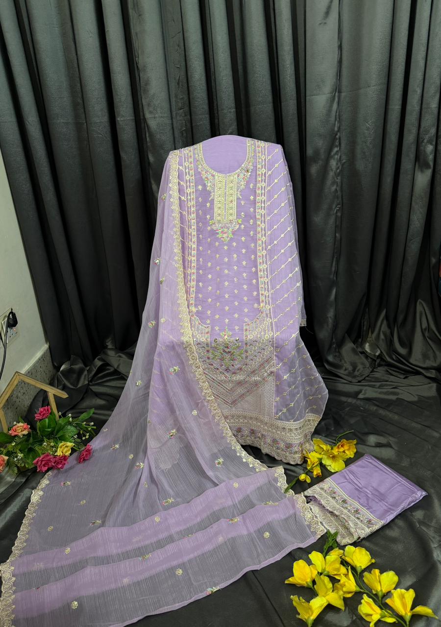 Heavy Embroidered Georgette Salwar Kameez - Image 3