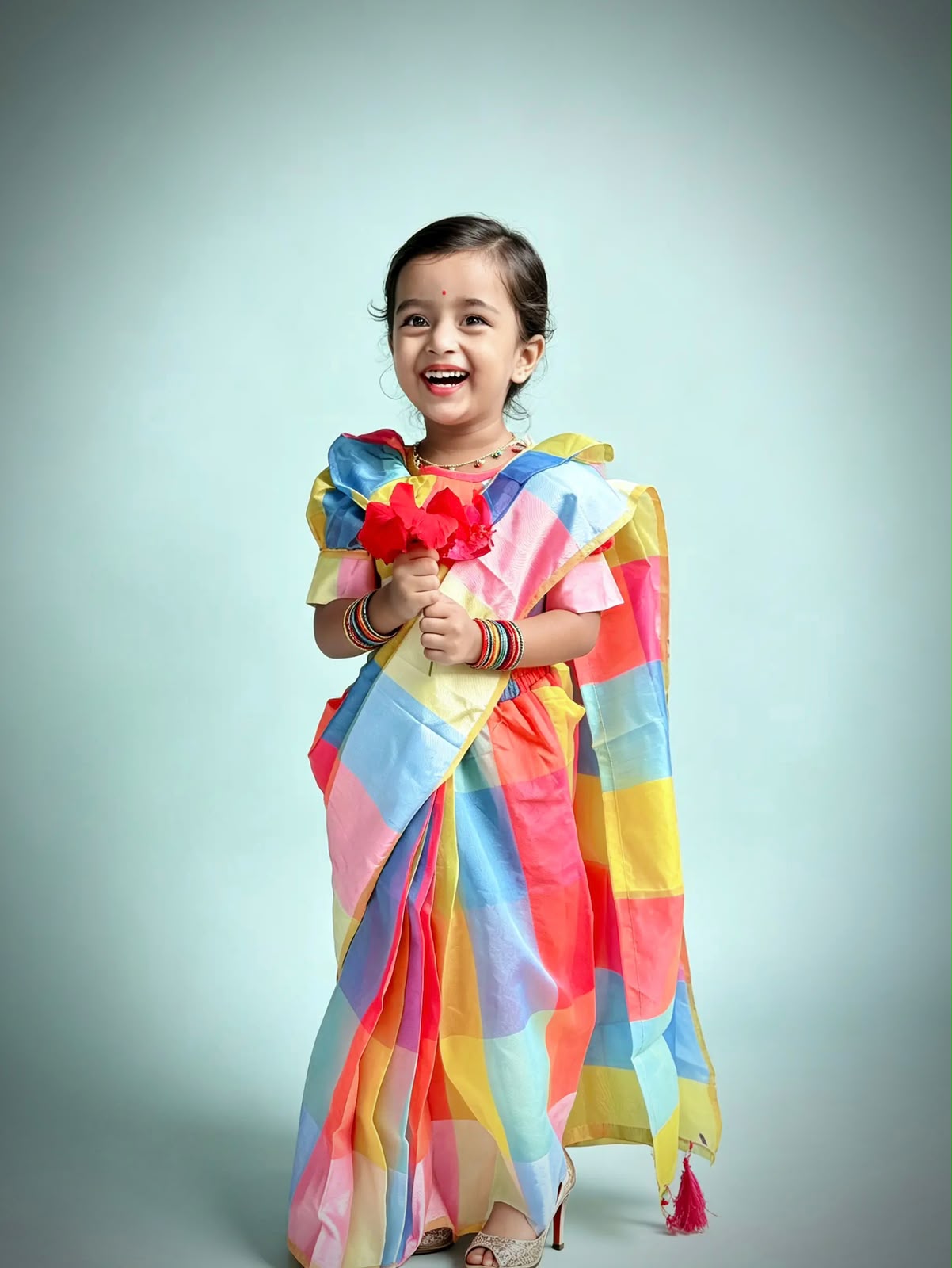 ছোট্ট রাজকন্যার জন্য রঙিন ও আরামদায়ক শাড়ি! - Image 3