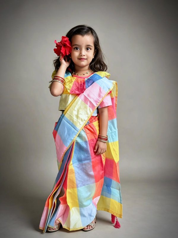 ছোট্ট রাজকন্যার জন্য রঙিন ও আরামদায়ক শাড়ি!
