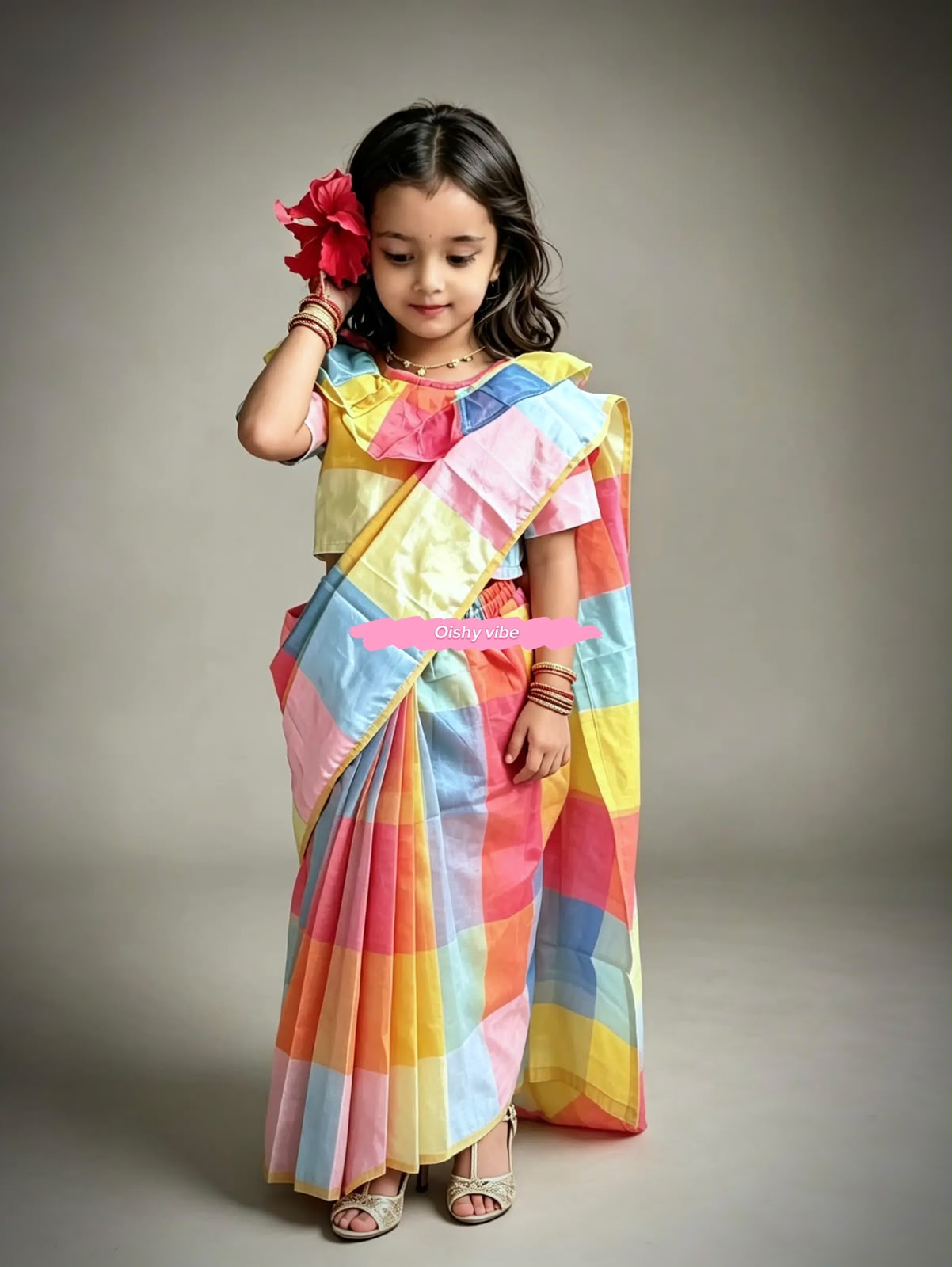 ছোট্ট রাজকন্যার জন্য রঙিন ও আরামদায়ক শাড়ি! - Image 4